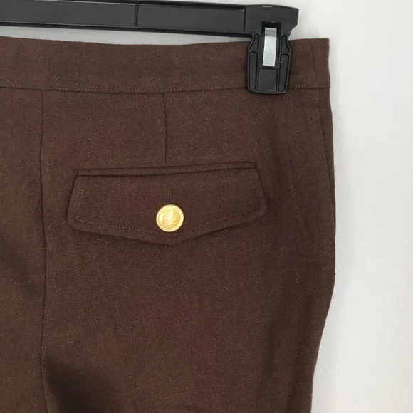 New Vertigo Paris Brown Career Ankle Pants - Picture 5 of 6
